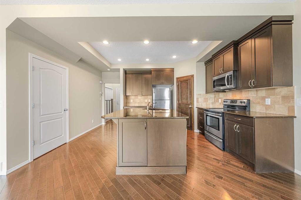 48 Panatella Common Nw, Calgary, AB - Indoor Photo Showing Kitchen With Stainless Steel Kitchen