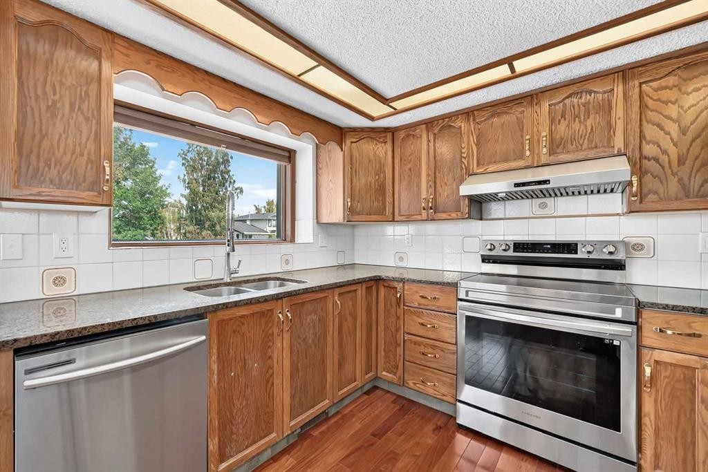 2509 Douglas Woods Link Se, Calgary, AB - Indoor Photo Showing Kitchen With Double Sink
