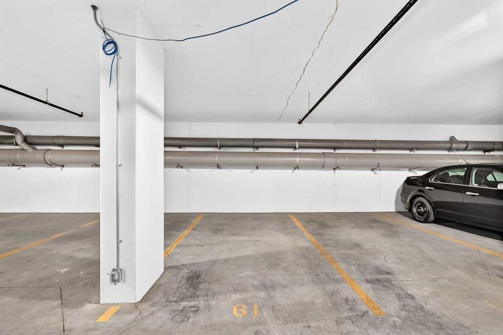 3101-8500 19 Avenue Se, Calgary, AB - Indoor Photo Showing Garage