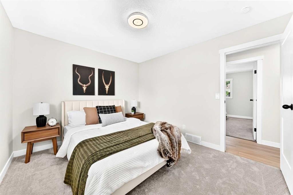 145 Sunvale Crescent Se, Calgary, AB - Indoor Photo Showing Bedroom