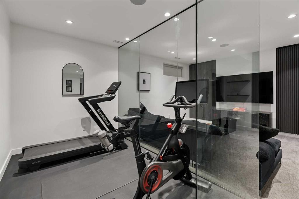 2003 32 Avenue Sw, Calgary, AB - Indoor Photo Showing Gym Room