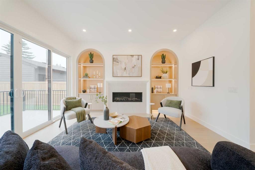 2207 Victoria Crescent Nw, Calgary, AB - Indoor With Fireplace