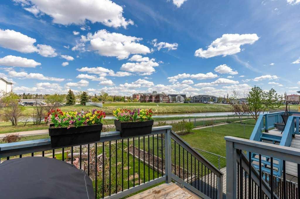 202 Willowbrook Close Nw, Airdrie, AB - Outdoor With Deck Patio Veranda With View