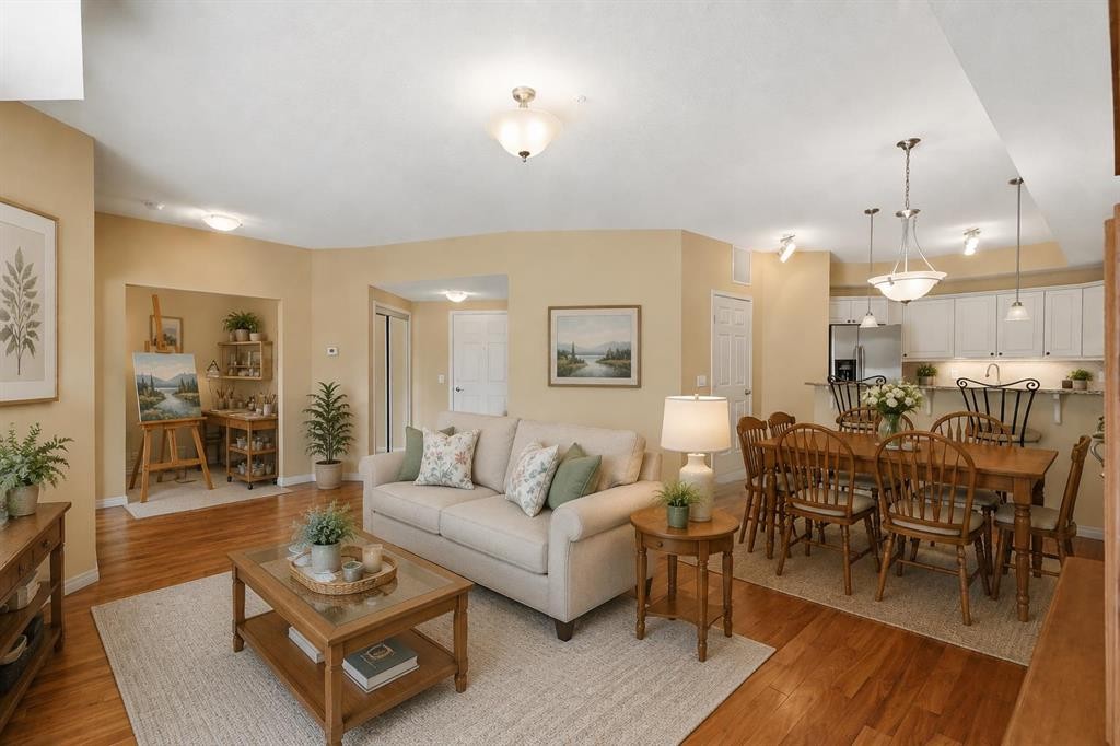 2144-48 Inverness Gate Se, Calgary, AB - Indoor Photo Showing Living Room