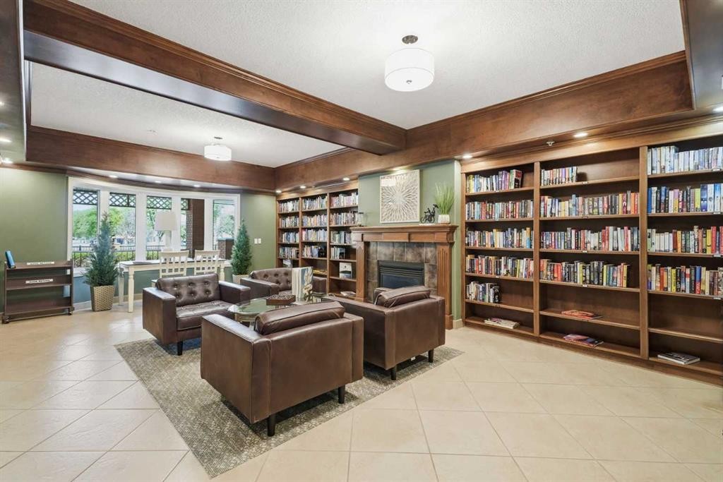 2144-48 Inverness Gate Se, Calgary, AB - Indoor With Fireplace