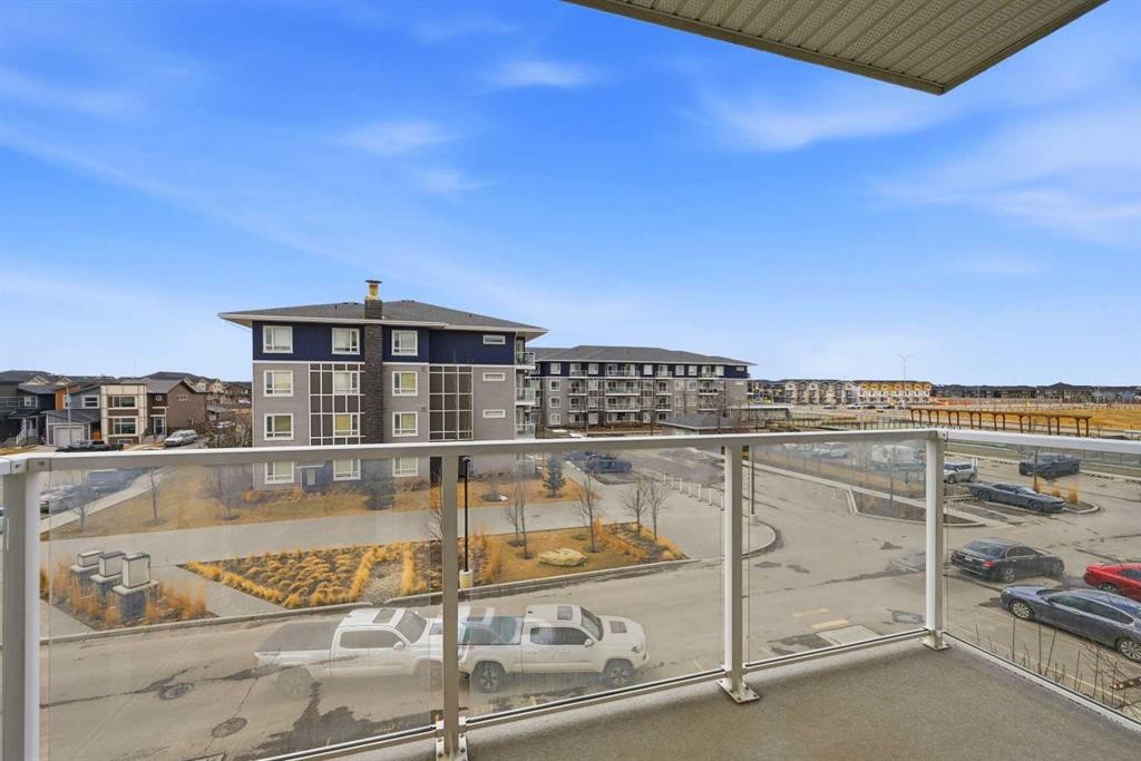 2303-76 Cornerstone Passage Ne, Calgary, AB - Outdoor With Balcony With View