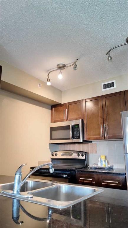 420-7110 80 Avenue Ne, Calgary, AB - Indoor Photo Showing Kitchen With Double Sink