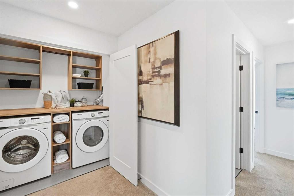 108 Na'A Heights Sw, Calgary, AB - Indoor Photo Showing Laundry Room