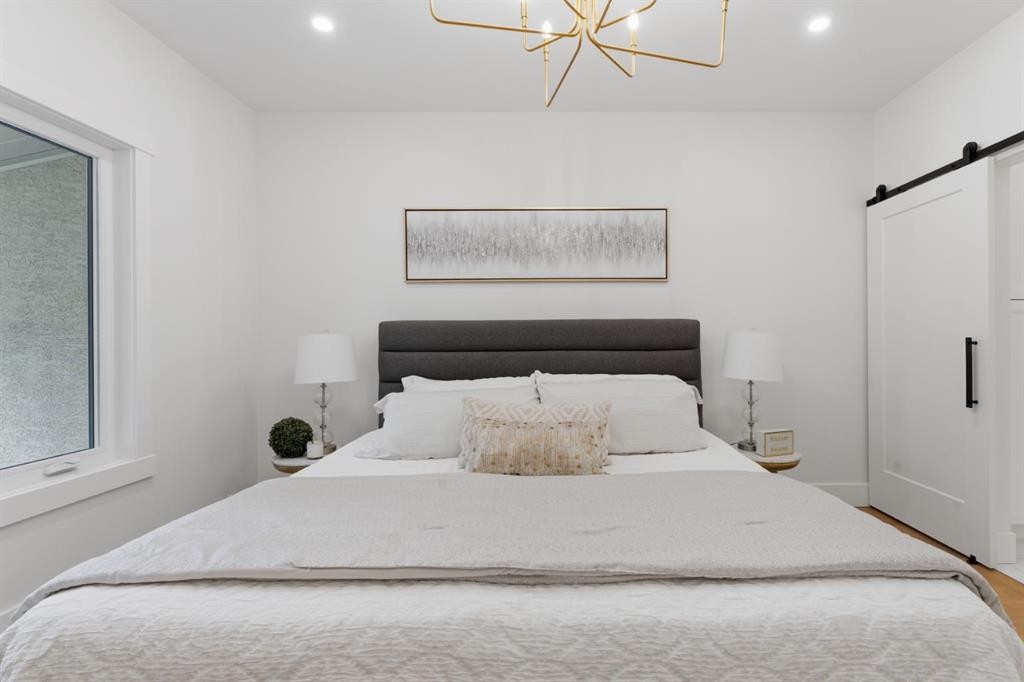 12 Prominence Point Sw, Calgary, AB - Indoor Photo Showing Bedroom