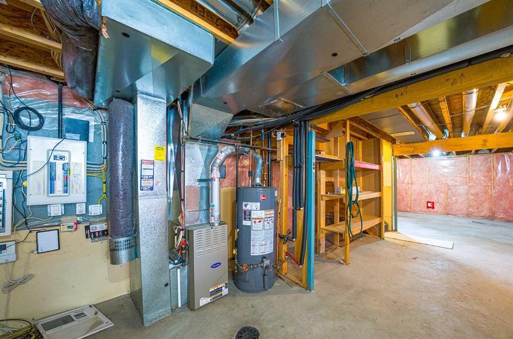 183 Silverado Way Sw, Calgary, AB - Indoor Photo Showing Basement