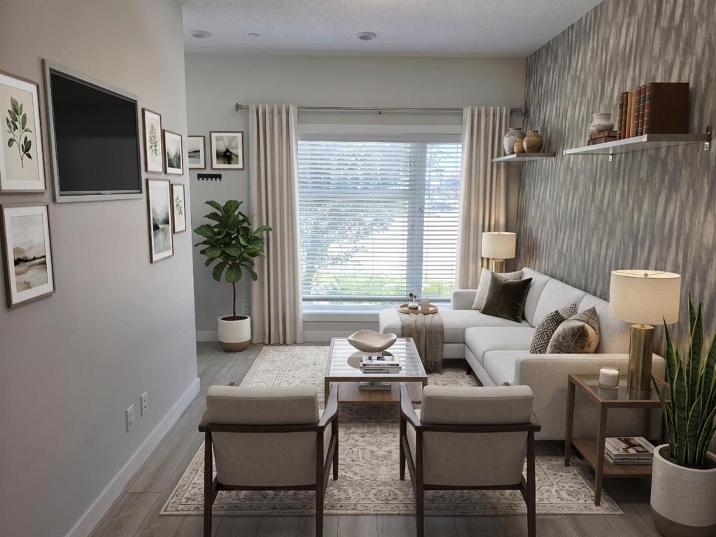 107 Lucas Boulevard Nw, Calgary, AB - Indoor Photo Showing Living Room
