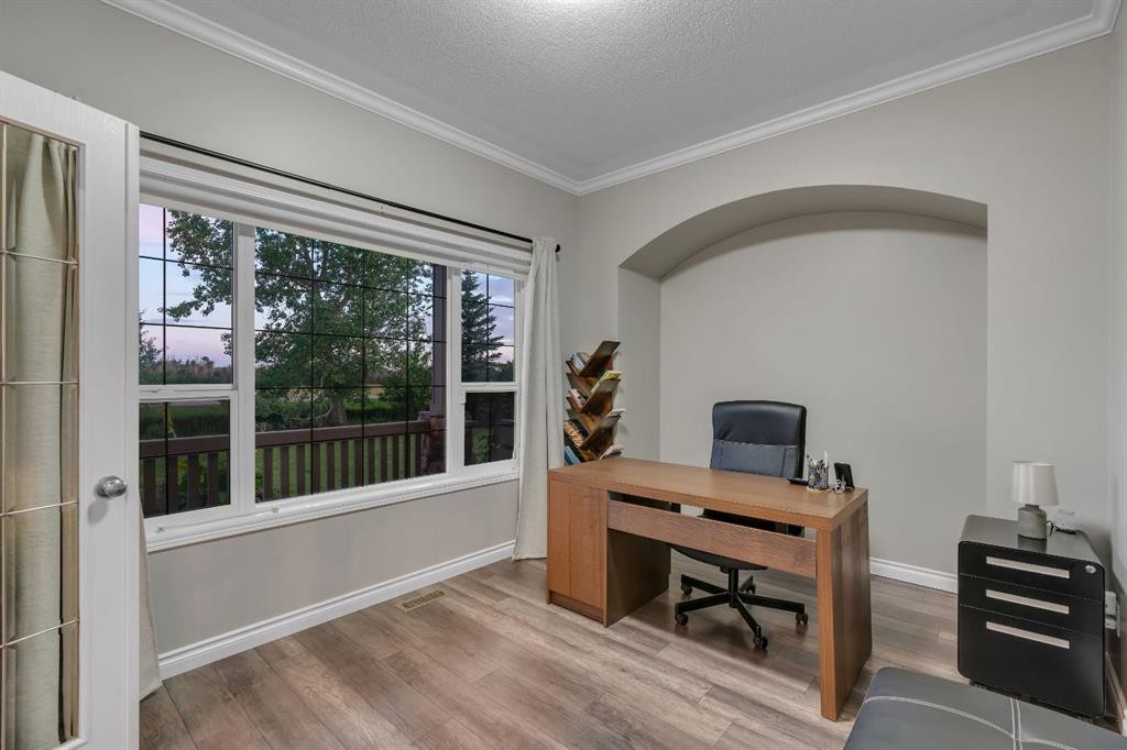 112 Pinto Lane Se, Airdrie, AB - Indoor Photo Showing Office