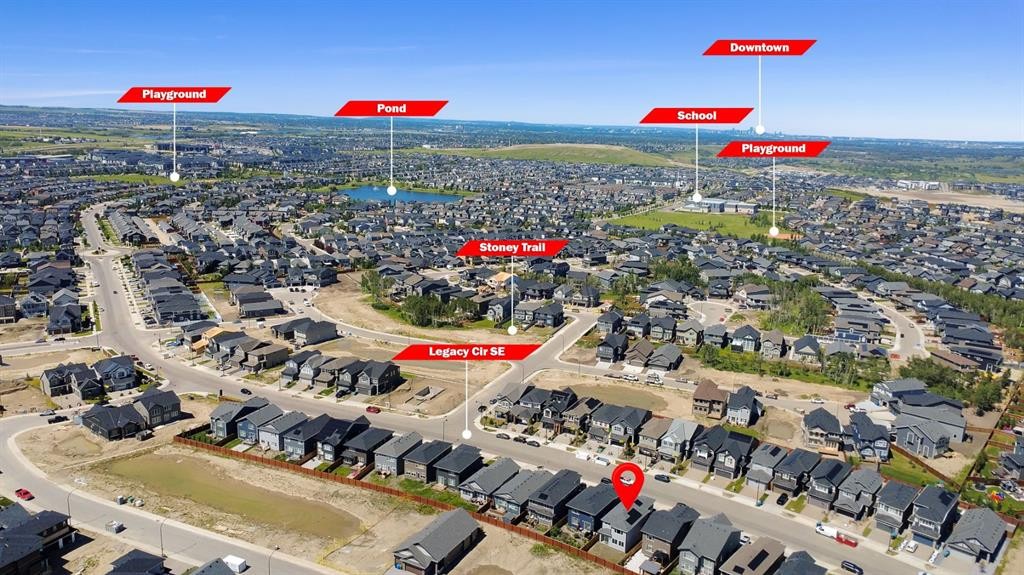 423 Legacy Circle Se, Calgary, AB - Outdoor With View