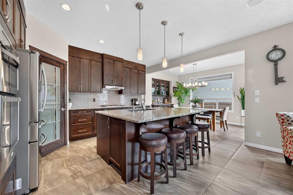 131 Cranarch Crescent Se, Calgary, AB - Indoor Photo Showing Kitchen With Stainless Steel Kitchen With Upgraded Kitchen