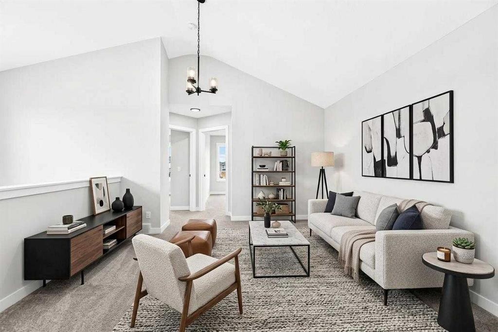 186 Lanark Gate Se, Airdrie, AB - Indoor Photo Showing Living Room
