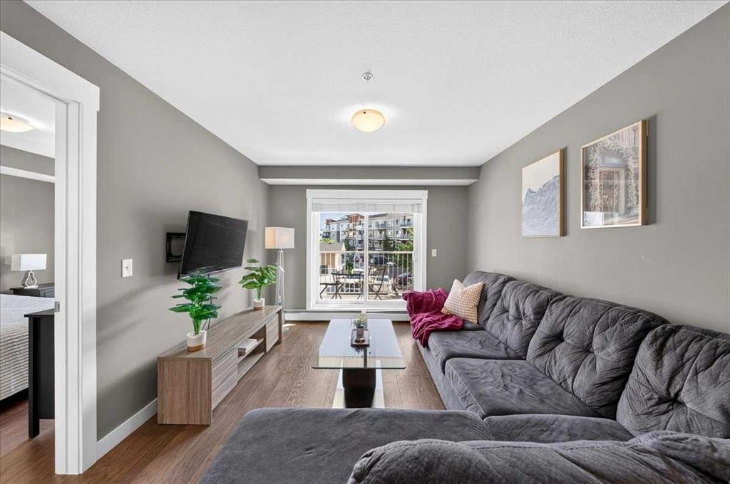 4203-302 Skyview Ranch Drive Ne, Calgary, AB - Indoor Photo Showing Living Room
