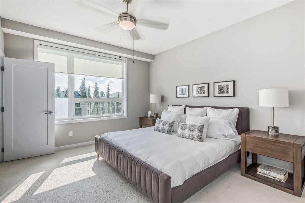 8539 8A Avenue Sw, Calgary, AB - Indoor Photo Showing Bedroom
