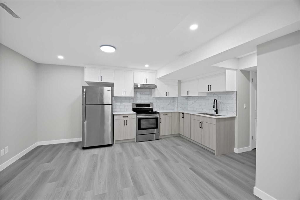 68 Laguna Close Ne, Calgary, AB - Indoor Photo Showing Kitchen With Stainless Steel Kitchen