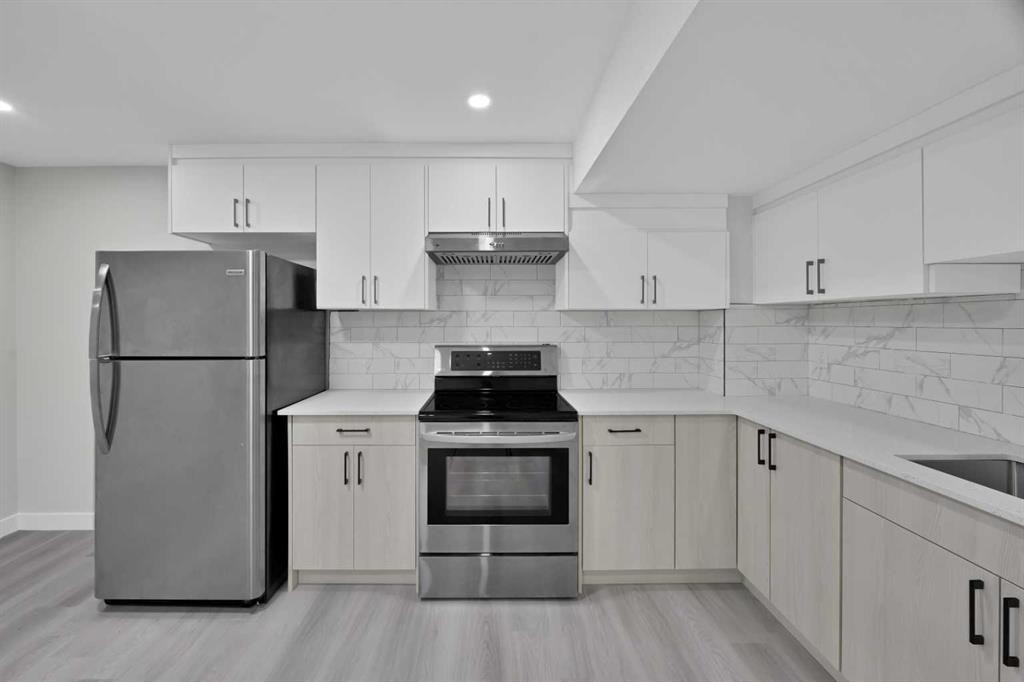 68 Laguna Close Ne, Calgary, AB - Indoor Photo Showing Kitchen With Stainless Steel Kitchen
