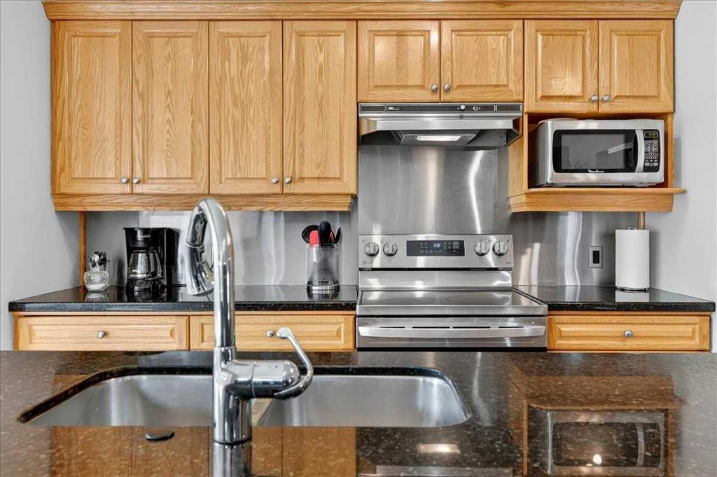 23 Cranfield Crescent Se, Calgary, AB - Indoor Photo Showing Kitchen With Double Sink