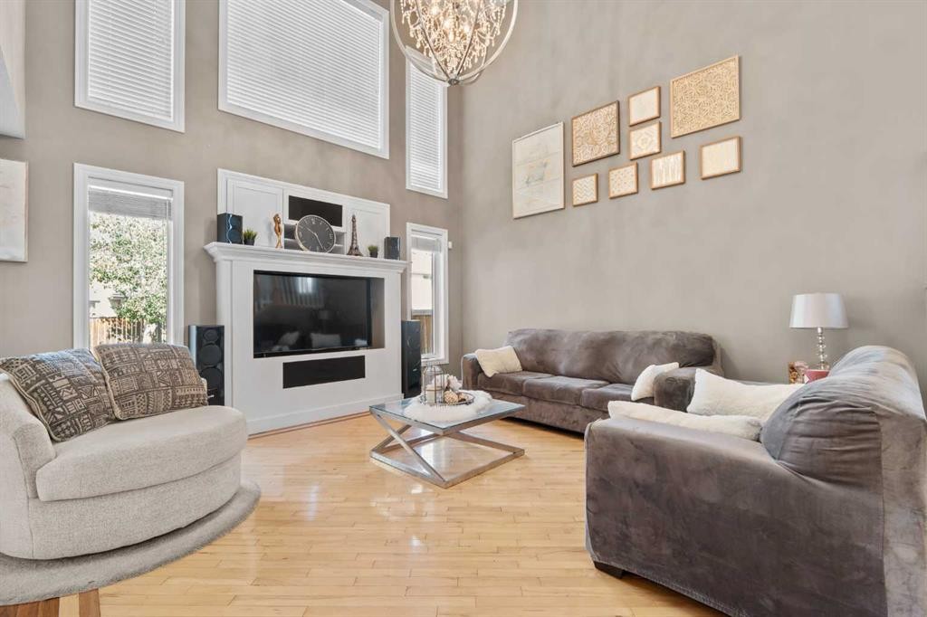 92 Cranston Drive Se, Calgary, AB - Indoor Photo Showing Living Room