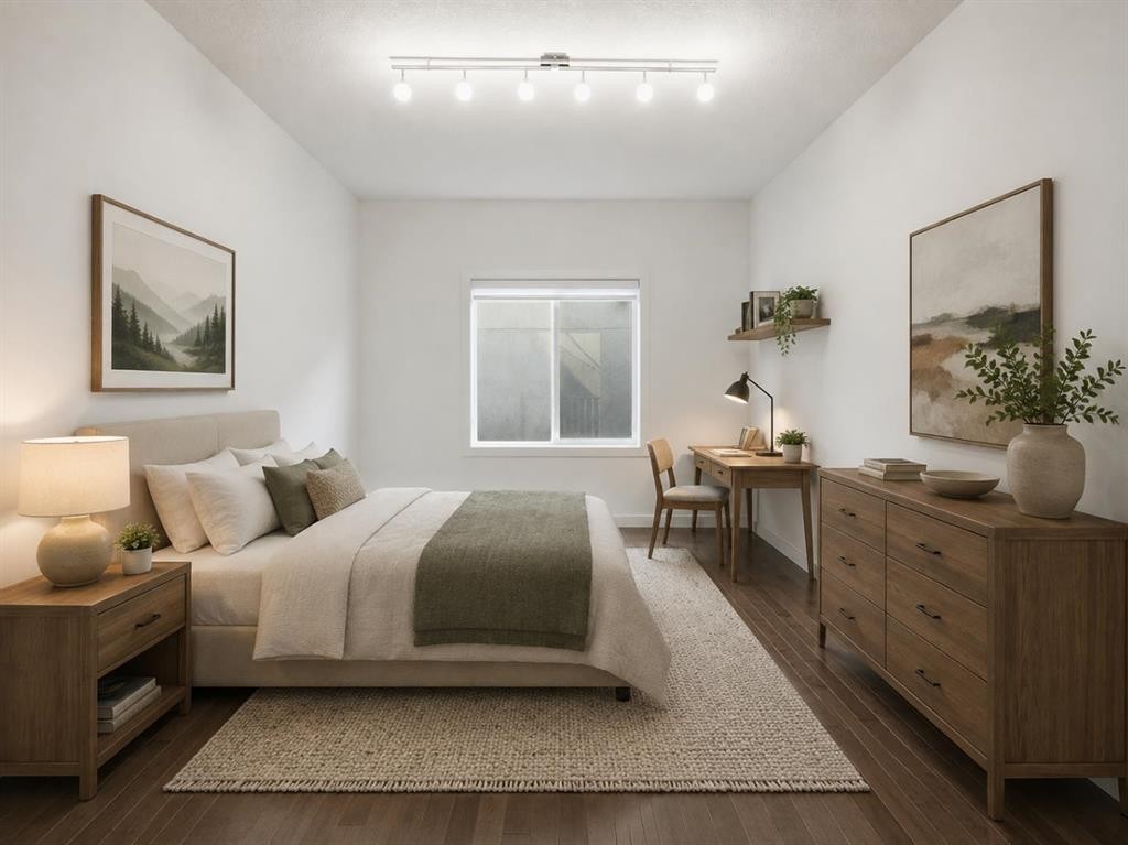 101 Evansborough Green Nw, Calgary, AB - Indoor Photo Showing Bedroom