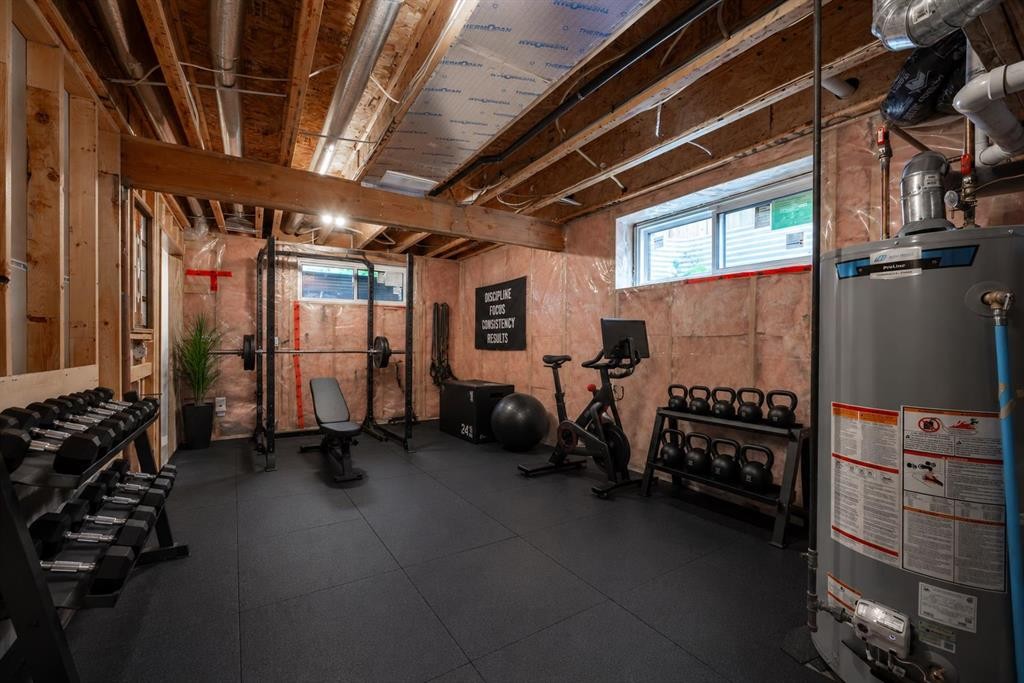 100 Bow Ridge Crescent, Cochrane, AB - Indoor Photo Showing Basement
