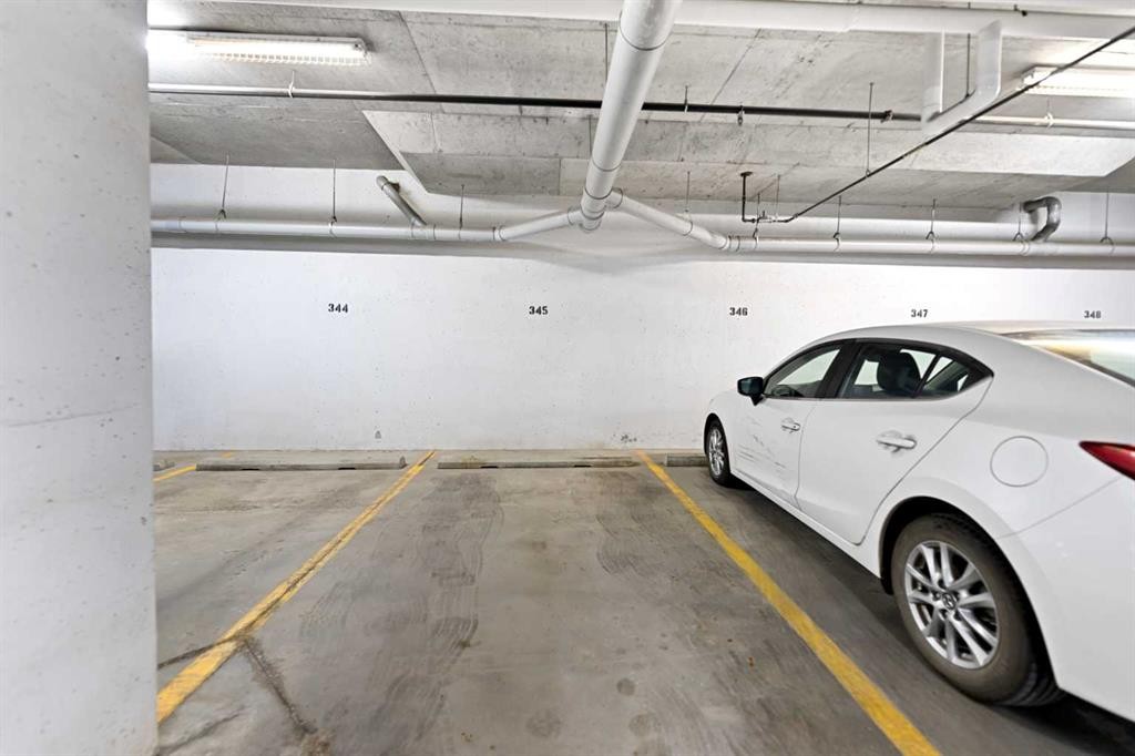205-20 Royal Oak Plaza Nw, Calgary, AB - Indoor Photo Showing Garage