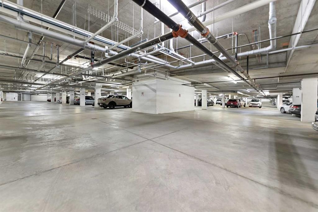 205-20 Royal Oak Plaza Nw, Calgary, AB - Indoor Photo Showing Garage