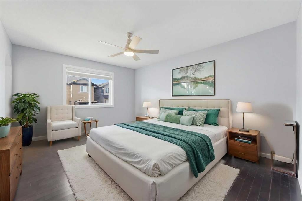 174 Morningside Circle Sw, Airdrie, AB - Indoor Photo Showing Bedroom