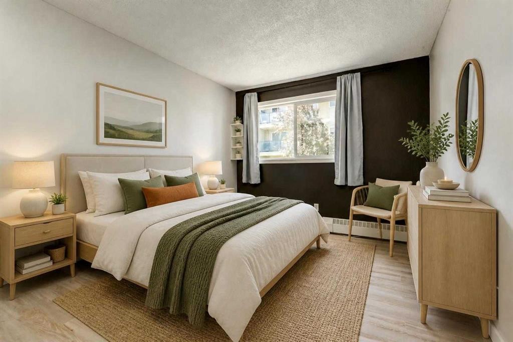 4203-385 Patterson Hill Sw, Calgary, AB - Indoor Photo Showing Bedroom