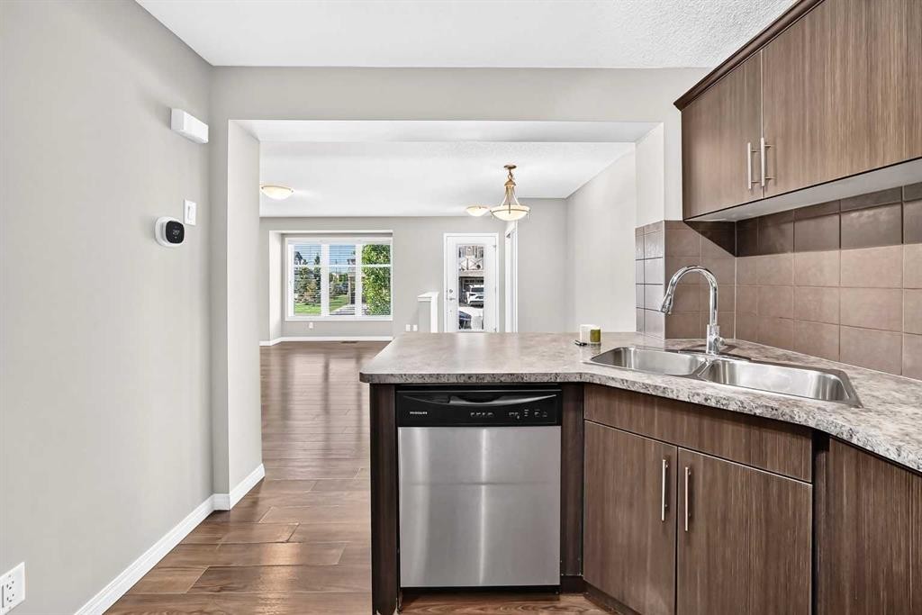 12 Cityscape Row Ne, Calgary, AB - Indoor Photo Showing Kitchen With Double Sink