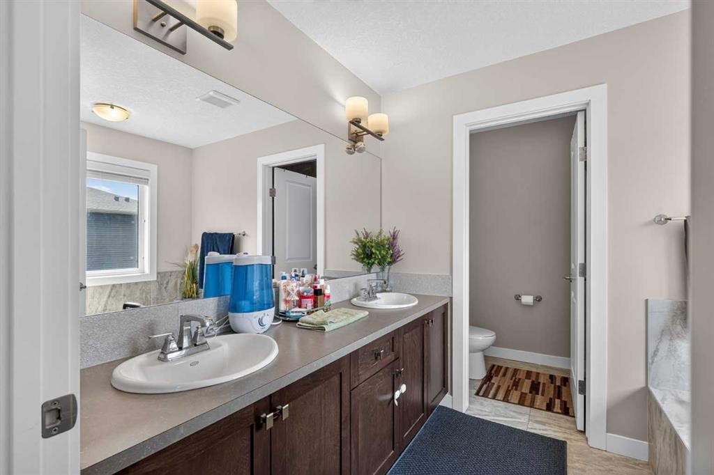 45 Saddlestone Drive Ne, Calgary, AB - Indoor Photo Showing Bathroom