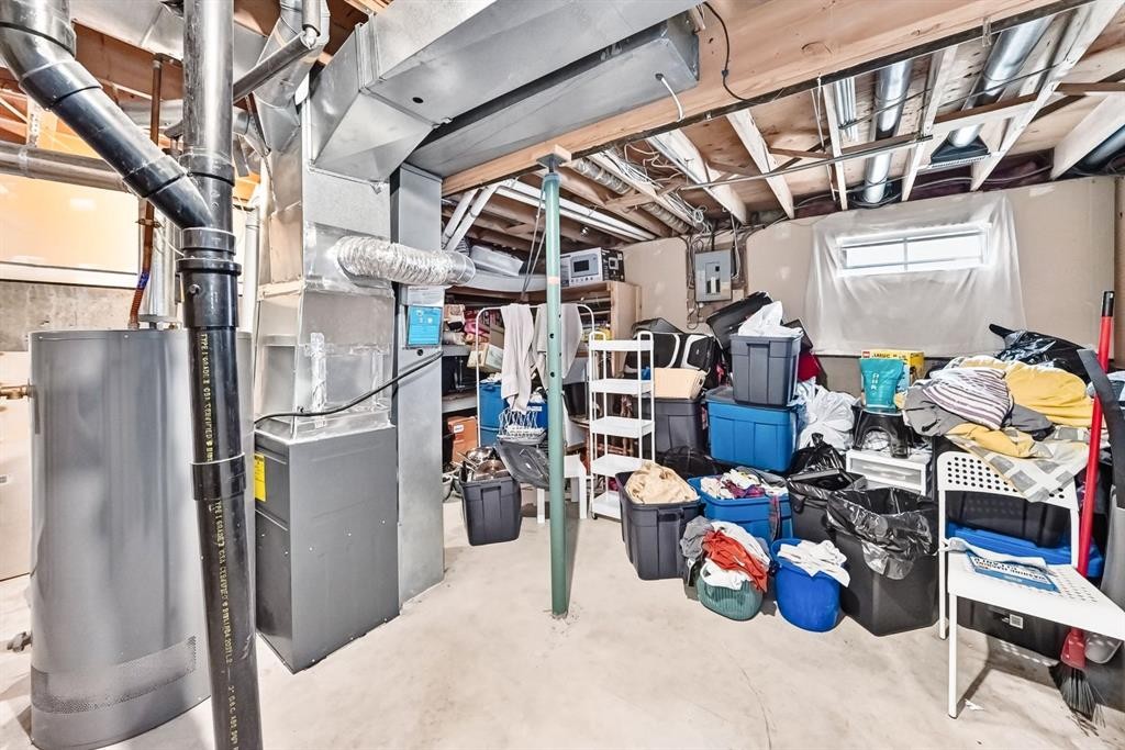 84-6915 Ranchview Drive Nw, Calgary, AB - Indoor Photo Showing Basement