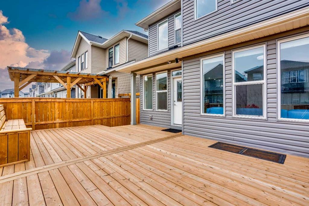 91 Copperhead Grove Se, Calgary, AB - Outdoor With Deck Patio Veranda
