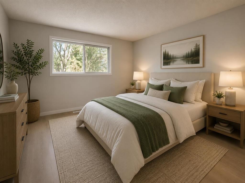 215 Penbrooke Way Se, Calgary, AB - Indoor Photo Showing Bedroom