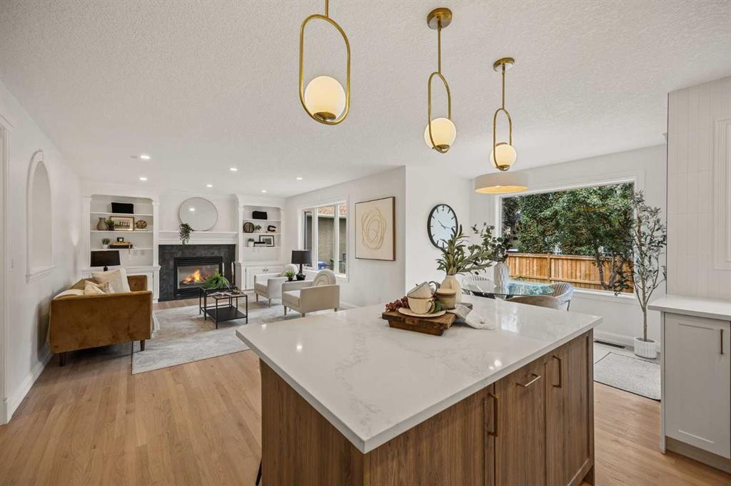 156 Strathridge Place Sw, Calgary, AB - Indoor With Fireplace