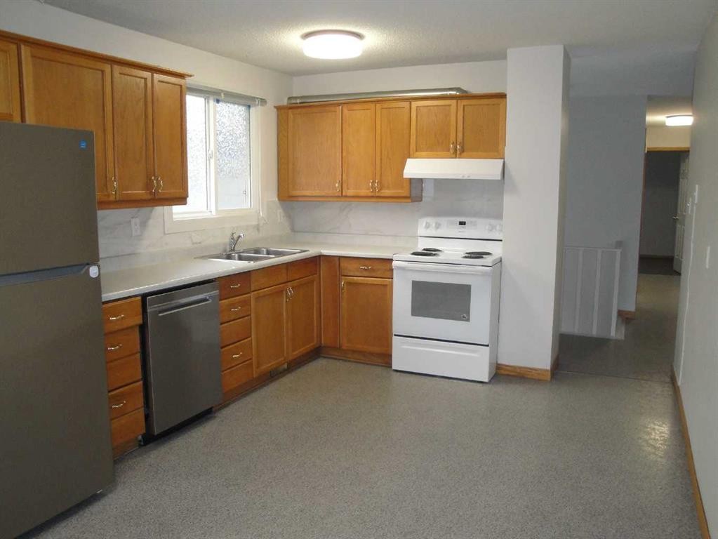 31 Huntford Road Ne, Calgary, AB - Indoor Photo Showing Kitchen With Double Sink