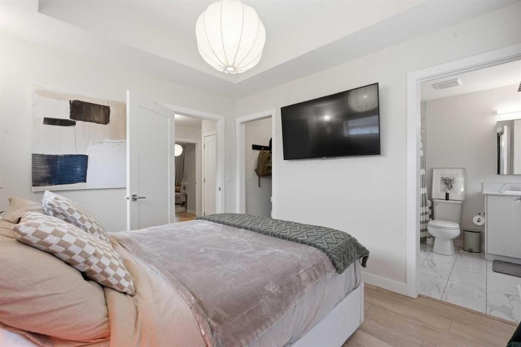 322-72 Cornerstone Manor Ne, Calgary, AB - Indoor Photo Showing Bedroom