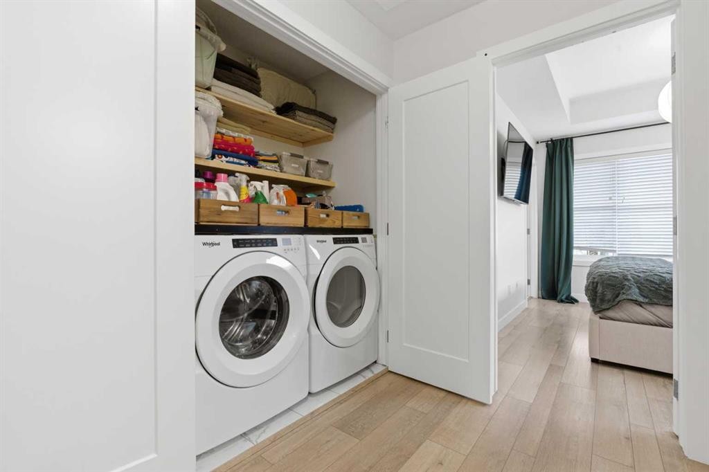 322-72 Cornerstone Manor Ne, Calgary, AB - Indoor Photo Showing Laundry Room