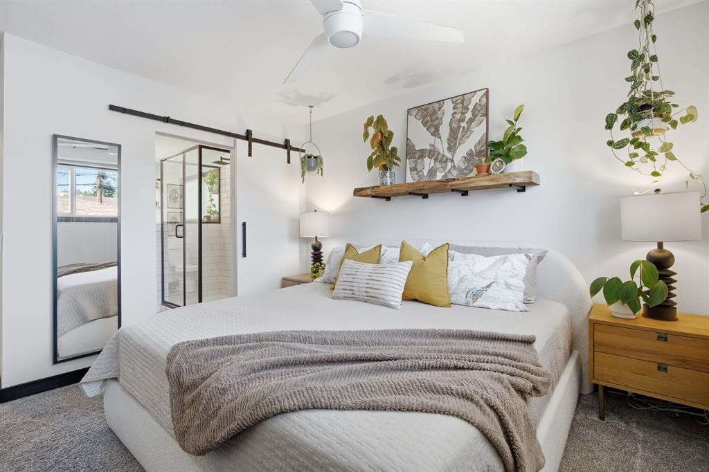 180 Huntford Road Ne, Calgary, AB - Indoor Photo Showing Bedroom