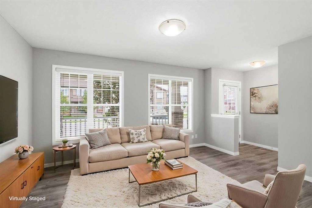 1449 Carrington Boulevard Nw, Calgary, AB - Indoor Photo Showing Living Room