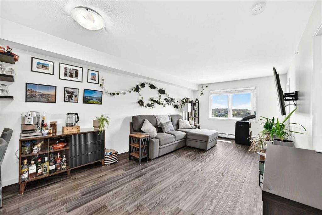 1406-181 Skyview Ranch Manor Ne, Calgary, AB - Indoor Photo Showing Living Room