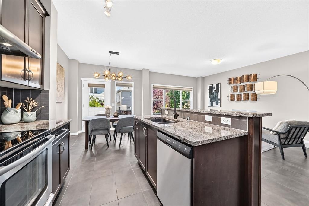 325 Kincora Glen Rise Nw, Calgary, AB - Indoor Photo Showing Kitchen With Double Sink With Upgraded Kitchen