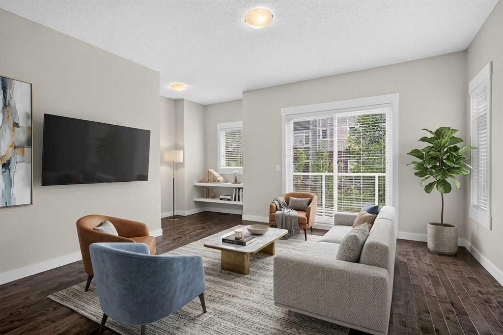 604 Skyview Point Place Ne, Calgary, AB - Indoor Photo Showing Living Room