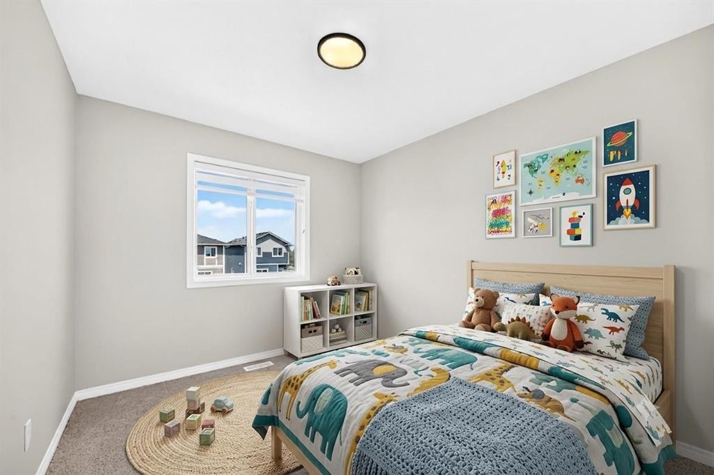 856 Midtown Drive Sw, Airdrie, AB - Indoor Photo Showing Bedroom
