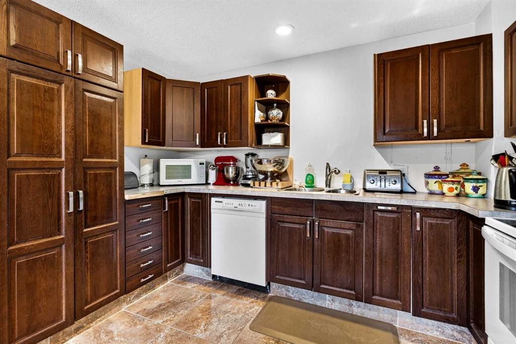 4726 44 Avenue Ne, Calgary, AB - Indoor Photo Showing Kitchen With Double Sink