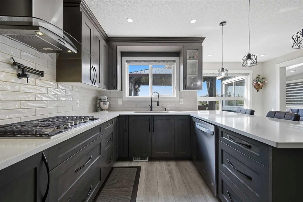 760 Saddlecreek Way Ne, Calgary, AB - Indoor Photo Showing Kitchen With Upgraded Kitchen