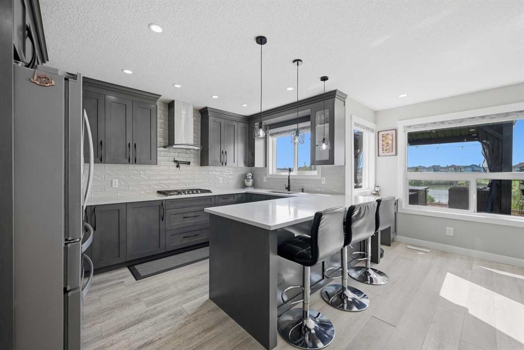 760 Saddlecreek Way Ne, Calgary, AB - Indoor Photo Showing Kitchen With Upgraded Kitchen