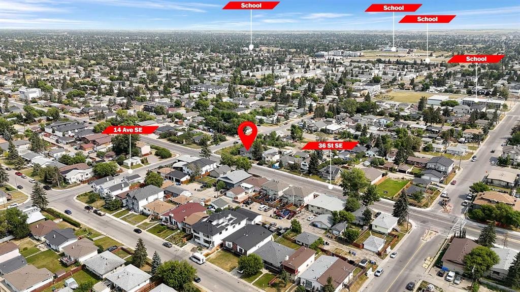 1506 36 Street Se, Calgary, AB - Outdoor With View